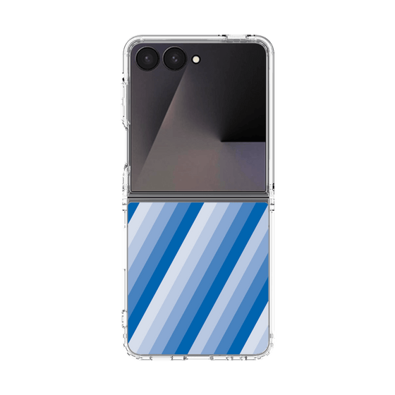 クリアケース［ Middle Stripe - Blue ］