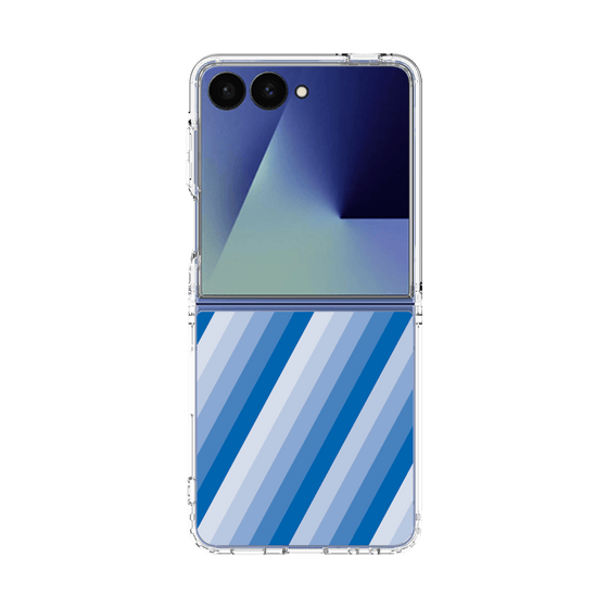 クリアケース［ Middle Stripe - Blue ］