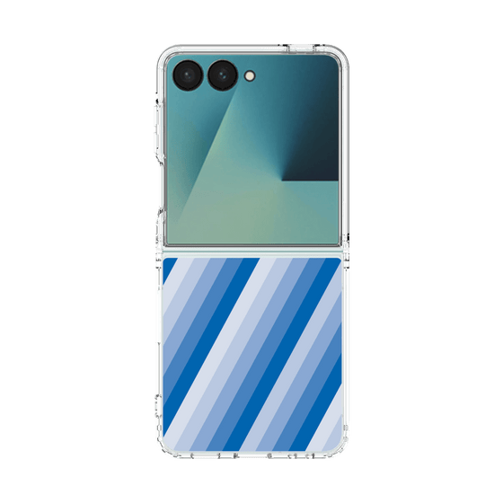 クリアケース［ Middle Stripe - Blue ］