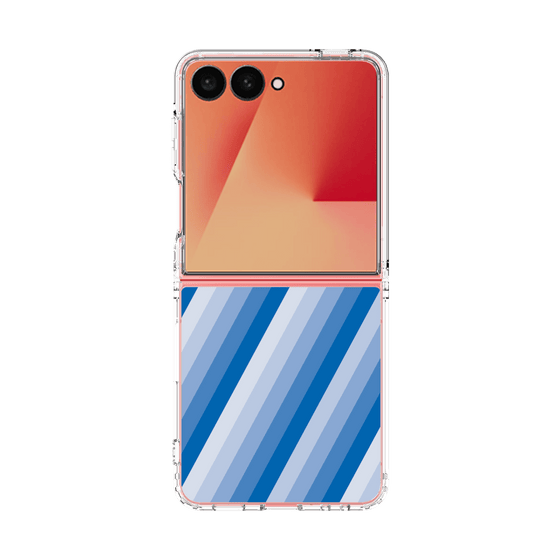 クリアケース［ Middle Stripe - Blue ］