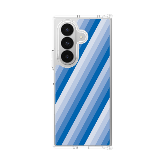 クリアケース［ Middle Stripe - Blue ］
