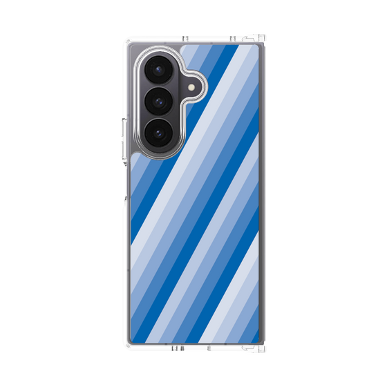 クリアケース［ Middle Stripe - Blue ］