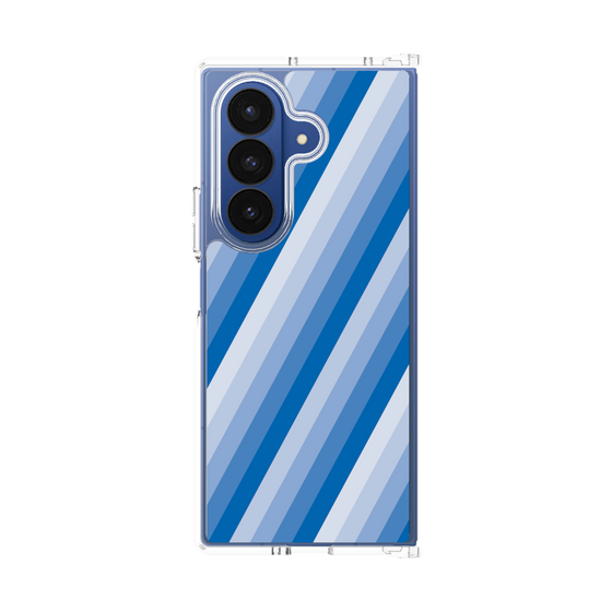 クリアケース［ Middle Stripe - Blue ］