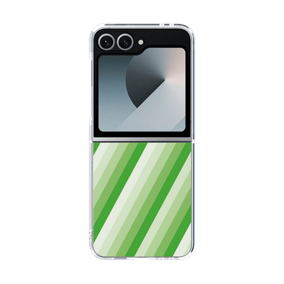 クリアケース［ Middle Stripe - Green ］