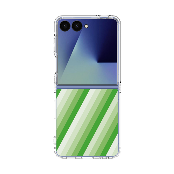 クリアケース［ Middle Stripe - Green ］