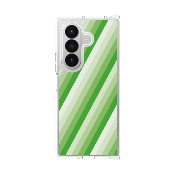 クリアケース［ Middle Stripe - Green ］