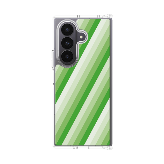 クリアケース［ Middle Stripe - Green ］