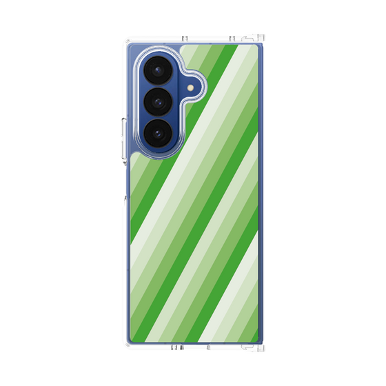 クリアケース［ Middle Stripe - Green ］