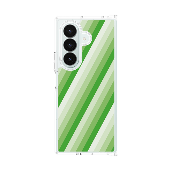 クリアケース［ Middle Stripe - Green ］