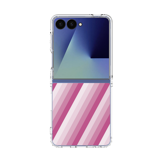 クリアケース［ Middle Stripe - Pink ］