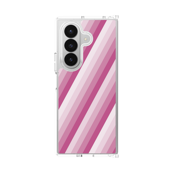 クリアケース［ Middle Stripe - Pink ］