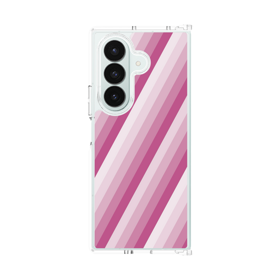 クリアケース［ Middle Stripe - Pink ］