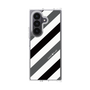 クリアケース［ Big Stripe - Black × Gray ］