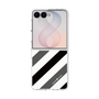 クリアケース［ Big Stripe - Black × Gray ］