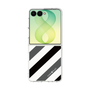 クリアケース［ Big Stripe - Black × Gray ］