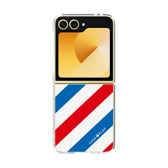 クリアケース［ Big Stripe - Red × Blue ］