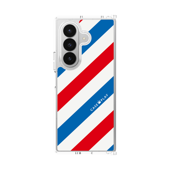 クリアケース［ Big Stripe - Red × Blue ］