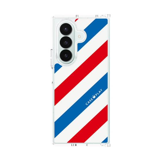 クリアケース［ Big Stripe - Red × Blue ］