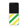 クリアケース［ Big Stripe - Green × Yellow ］