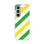 クリアケース［ Big Stripe - Green × Yellow ］