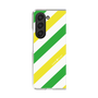 クリアケース［ Big Stripe - Green × Yellow ］