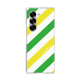 クリアケース［ Big Stripe - Green × Yellow ］