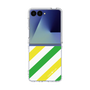 クリアケース［ Big Stripe - Green × Yellow ］