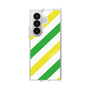 クリアケース［ Big Stripe - Green × Yellow ］
