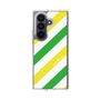 クリアケース［ Big Stripe - Green × Yellow ］