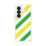 クリアケース［ Big Stripe - Green × Yellow ］