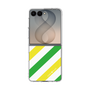 クリアケース［ Big Stripe - Green × Yellow ］
