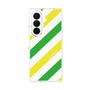 クリアケース［ Big Stripe - Green × Yellow ］