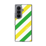 クリアケース［ Big Stripe - Green × Yellow ］