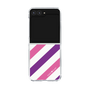 クリアケース［ Big Stripe - Purple × Pink ］