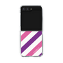 クリアケース［ Big Stripe - Purple × Pink ］