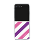 クリアケース［ Big Stripe - Purple × Pink ］