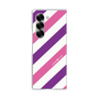 クリアケース［ Big Stripe - Purple × Pink ］