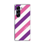 クリアケース［ Big Stripe - Purple × Pink ］