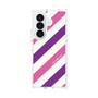 クリアケース［ Big Stripe - Purple × Pink ］