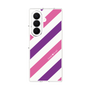クリアケース［ Big Stripe - Purple × Pink ］