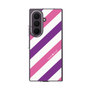 クリアケース［ Big Stripe - Purple × Pink ］