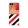 クリアケース［ Big Stripe - Red × Black ］