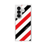 クリアケース［ Big Stripe - Red × Black ］