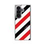 クリアケース［ Big Stripe - Red × Black ］