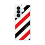 クリアケース［ Big Stripe - Red × Black ］