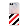 クリアケース［ Big Stripe - Red × Black ］