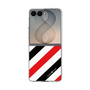 クリアケース［ Big Stripe - Red × Black ］