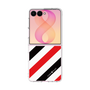 クリアケース［ Big Stripe - Red × Black ］