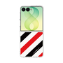 クリアケース［ Big Stripe - Red × Black ］