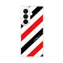 クリアケース［ Big Stripe - Red × Black ］